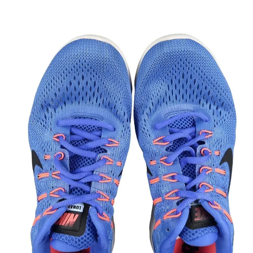 Nike Shoes Womens 8 Athletic Trainers Lunarglide 8 Running Sneaker Sport Blue